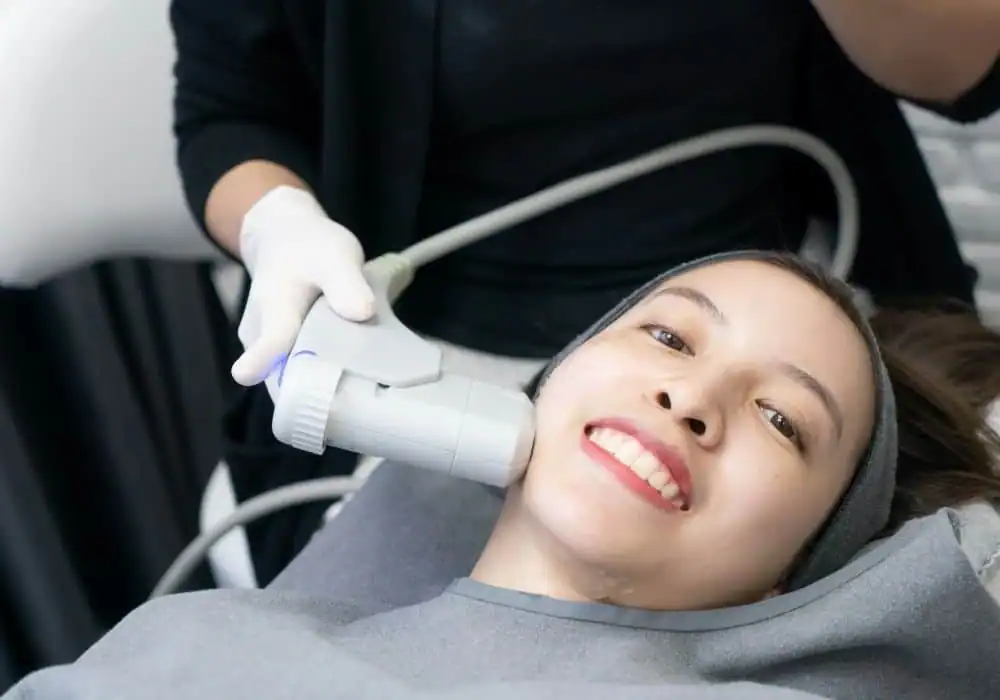 HIFU treatment Watford in progress