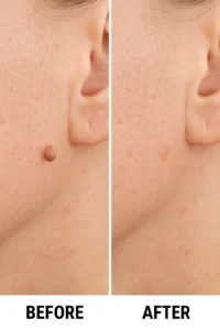 Skin tags removal Watford before and after