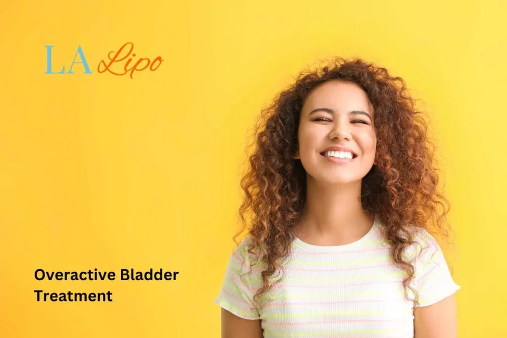 woman smiling about overactive bladder treatment Watford solutions